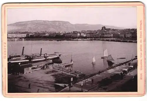 Fotografie Diezel & Langer, Wien, Ansicht Genf, Vue prise du Beau Rivage