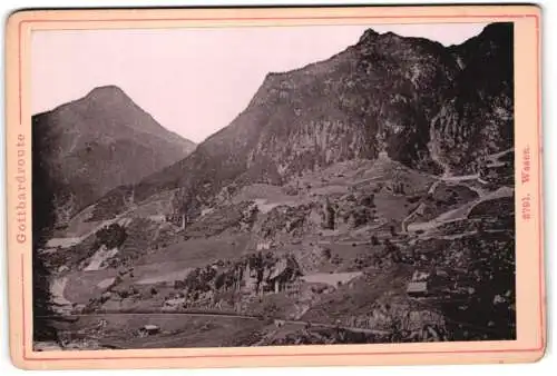 Fotografie Diezel & Langer, Wien, Ansicht Trins im Gschnitztal, Gotthardroute, Berglandschaft