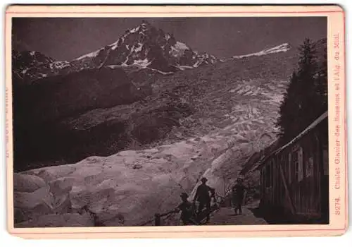 Fotografie Diezel & Langer, Wien, Ansicht Chamonix-Mont-Blanc, Blick auf den Bossons-Gletscher