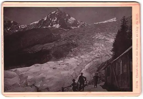 Fotografie Diezel & Langer, Wien, Ansicht Chamonix-Mont-Blanc, Chalet am Gletscher mit majestätischem Bergpanorama