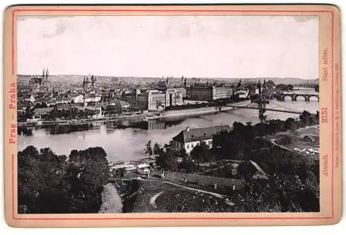 Fotografie Römmler & Jonas, Dresden, Ansicht Prag, Altstadt, Stadtansicht mit Fluss