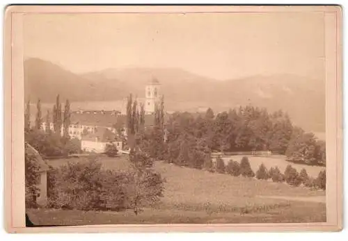 Fotografie Leopold Schwarz, Feldkirchen, Villacherstrasse 13, Ansicht St. Georgen am Längsee, Teilansicht des Ortes
