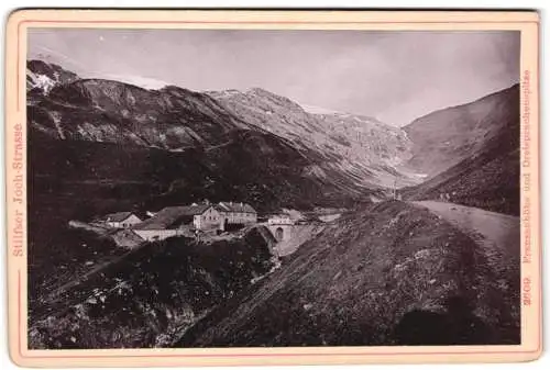 Fotografie Diezel & Langer, Wien, Ansicht Trafoi, Stifser Joch-Strasse, Franzenshöhe und Dreisprachenspitz