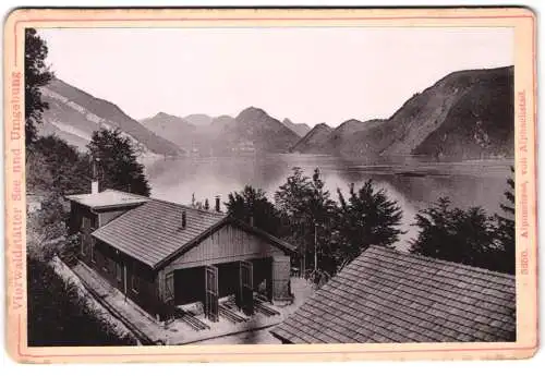 Fotografie Diezel & Langer, Wien, Ansicht Alpnachstad, Bootshaus mit Blick auf den Vierwaldstättersee