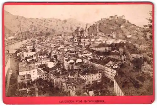 Fotografie Würthle & Spinnhirn, Salzburg, Schwarzstrasse 7, Ansicht Salzburg, Stadtansicht vom Mönchsberg
