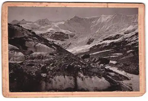 Fotografie Diezel & Langer, Wien, Ansicht Grindelwald, Strahlegg und Fiescherhörner, Gletscher