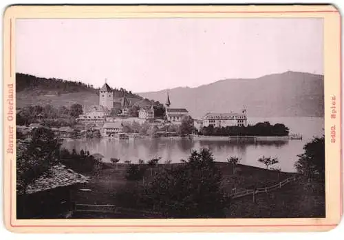 Fotografie Diezel & Langer, Wien, Ansicht Spiez, Blick über den See nach dem Ort