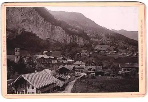 Fotografie Diezel & Langer, Ansicht Lauterbrunnen, malerische Dorflandschaft