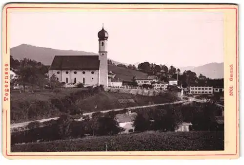 Fotografie Diezel & Langer, Wien, Ansicht Gmund, Ortspartie mit Kirche