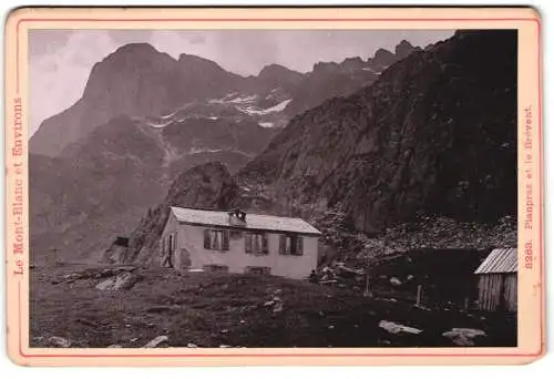 Fotografie Diezel & Langer, Wien, Ansicht Chamonix-Mont-Blanc, Planpraz et le Brévent, Berghütte