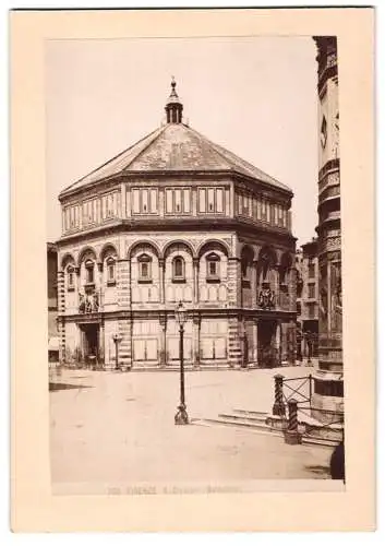Fotografie unbekannter Fotograf, Ansicht Firenze, San Giovanni, Baptisterium