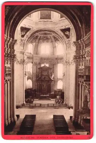 Fotografie Würthle & Spinnhirn, Salzburg, Schwarzstrasse 7, Ansicht Salzburg, Innenansicht der Domkirche