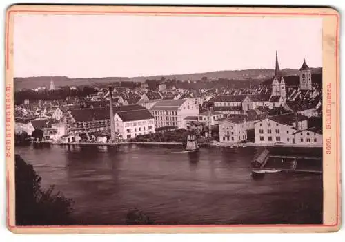 Fotografie Diezel & Langer, Wien, Favoritenstrasse 54, Ansicht Schaffhausen, Stadtansicht mit Holzlager