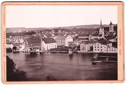 Fotografie Diezel & Langer, Wien, Favoritenstrasse 54, Ansicht Schaffhausen, Stadtansicht am Fluss