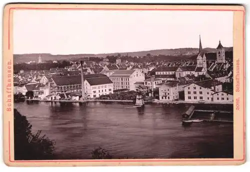 Fotografie Diezel & Langer, Wien, Favoritenstrasse 54, Ansicht Schaffhausen, malerische Stadtansicht am Fluss