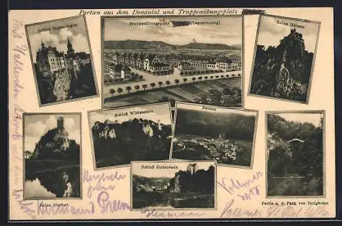 AK Heuberg, Truppenübungsplatz, Ruine Hausen, Schloss Gutenstein