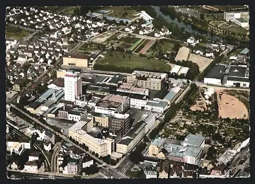 AK Heilbronn, Werksanlagen der C.H. Knorr GmbH vom Flugzeug aus