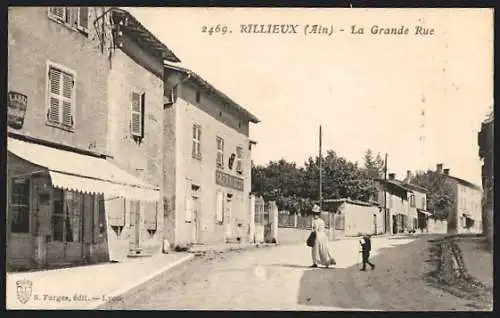 AK Rillieux, la Grande Rue