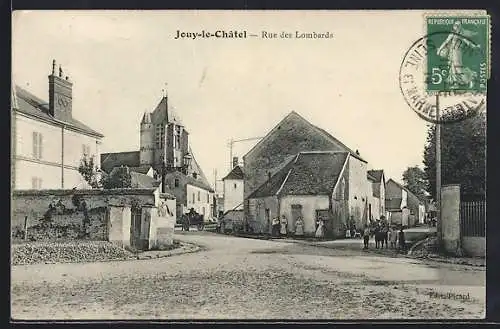 AK Jouy-le-Chatel, Rue des Lombards
