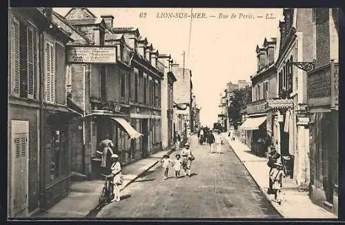 AK Lion-sur-Mer, Rue de Paris