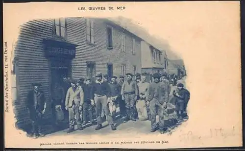 AK Marins venant passer des heues libres a la maison des OUvres de mer, Fischer