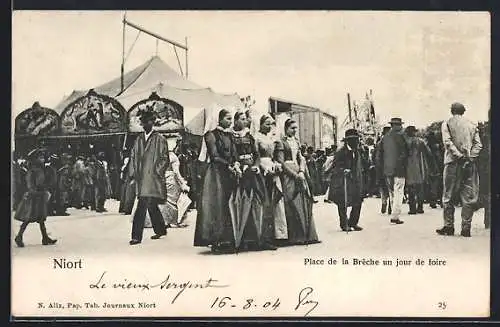 AK Niort, Place de la Breche, Volksfest