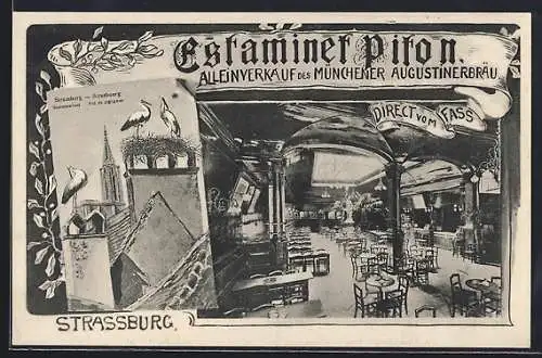 AK Strassburg, Restaurant Estaminet Piton, Storchennest