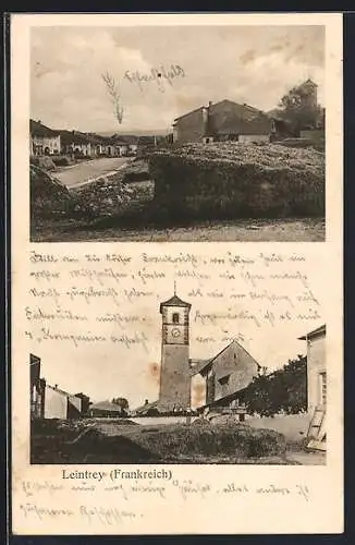 AK Leintrey, Ortspartie, Strassenansicht