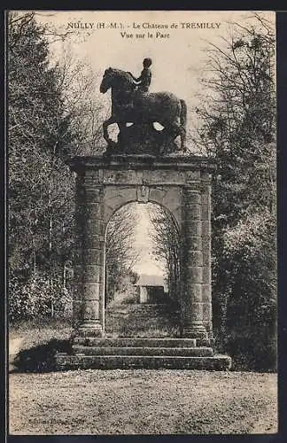 AK Nuilly /H.-M., Le Château de Tremilly, Vue sur le Parc