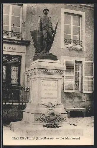 AK Harreville /Hte-Marne, Le Monument