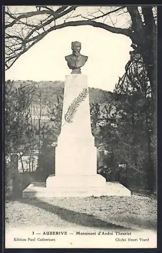 AK Auberive, Monument d`André Theuriet