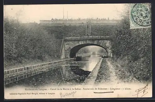 AK Balesmes, Canal de la Marne à la Saône, Souterrain de Balesmes, longueur 7 km