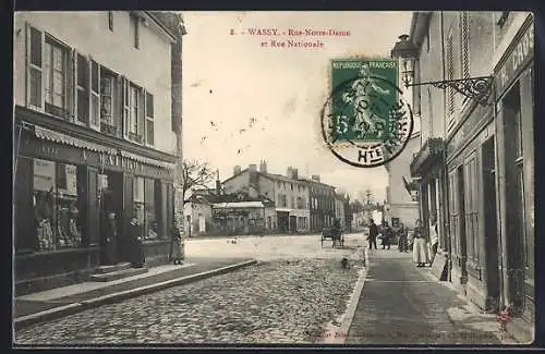 AK Wassy, Rue Notre-Dame et Rue Nationale