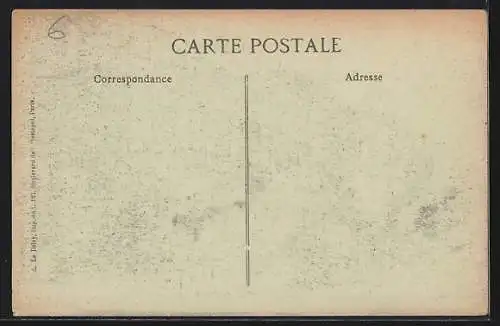 AK Saint-Dizier, Une Pensée ornée de fleurs colorées et de branchages