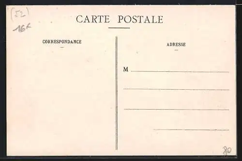 AK St-Vallier, La Mairie avec des soldats devant le bâtiment