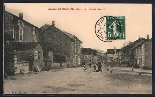 AK Rimaucourt /Haute-Marne, La Rue du Centre