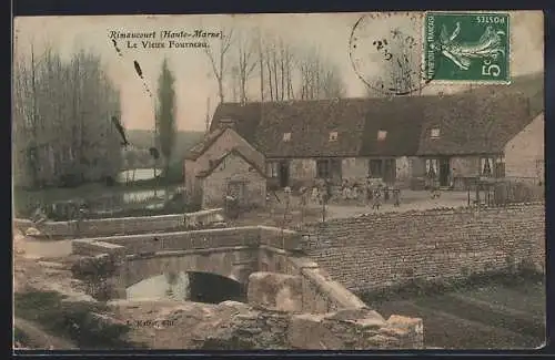 AK Rimaucourt /Haute-Marne, Le Vieux Fourneau et le pont de pierre