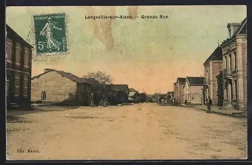 AK Longeville-sur-Aisne, Grande Rue