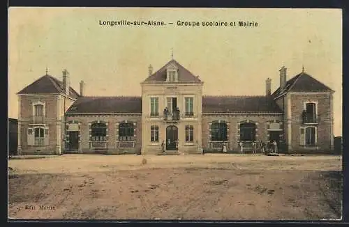 AK Longeville-sur-Aisne, Groupe scolaire et Mairie