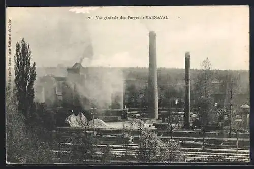 AK Marnaval, Vue générale des Forges de Marnaval