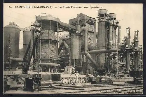 AK Saint-Dizier-Marnaval, Les Hauts Fourneaux avec Épurateurs