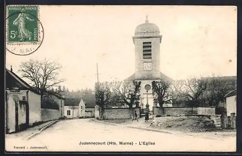 AK Juzennecourt /Hte.-Marne, L`Église