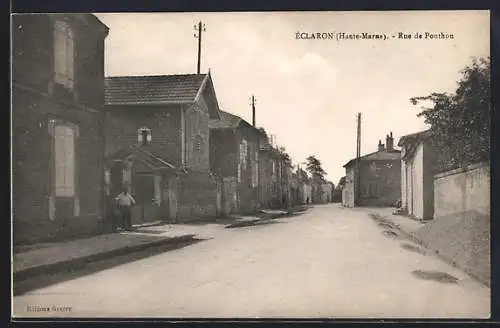 AK Éclaron /Haute-Marne, Rue de Ponthon