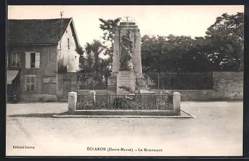 AK Éclaron /Haute-Marne, Le Monument