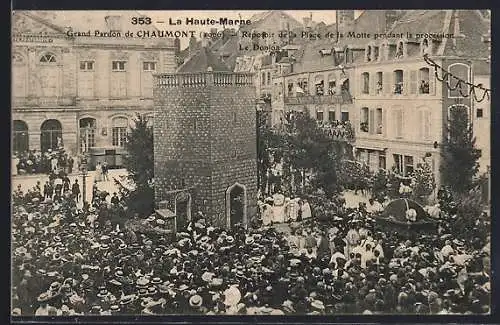 AK Chaumont, Répertoire de la Place de la Motte pendant la procession du Grand Pardon