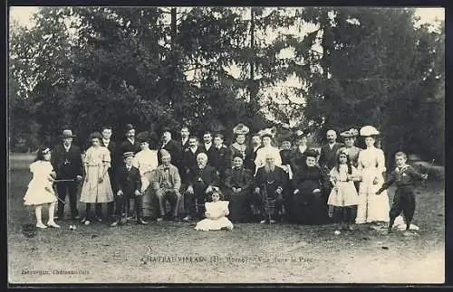 AK Châteauvillain /Hte-Marne, Vue dans le Parc