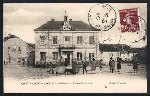 AK Cirfontaine-en-Azois /Haute-Marne, Place de la Mairie