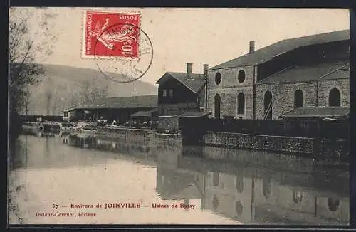 AK Joinville, Usines de Bussy reflétées dans l`eau calme du canal