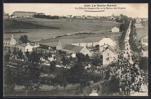 AK Buxereuilles /Haute-Marne, La Côte de Buxereuilles et le Retour des Courses