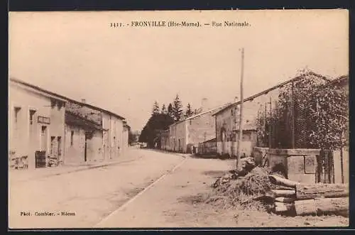AK Fronville /Hte-Marne, Rue Nationale